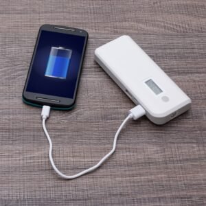 Power bank Plástico com Lanterna